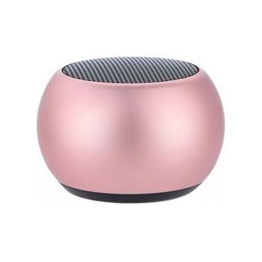 Imagem de Mini Caixa De Som Bluetooth 5.0 Tws Metal Mini Speaker Amplificada 3w (Ouro rosê)