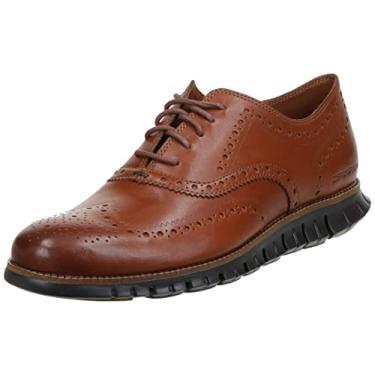 Imagem de Cole Haan Sapato Oxford masculino Zerogrand Wing Ox, Couro bronze britânico/Java, 10 Wide