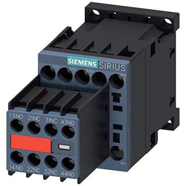 Imagem de Siemens 3RT20161BB443MA0 CONTATOR, AC-3, 4KW/400V, 2NO+2NC, DC 24V, 3 POLE, SZ S00 Parafuso auxiliar permanente permanente para aplicações SUVA