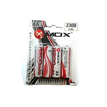 Imagem de Pilha Mox Recarregavel AA com 4 2300MAH