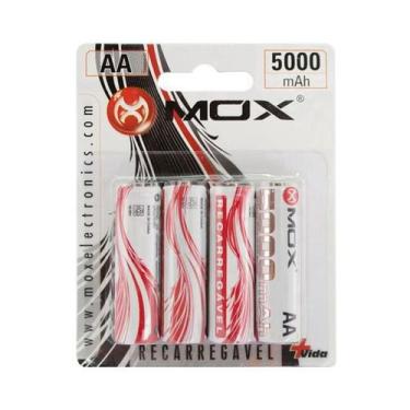 Imagem de Pilha Mox Recarregavel AA com 4 5000MAH