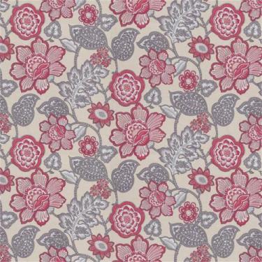 Imagem de Tecido impermeável asturias 128 flor folhas cinza creme - WK