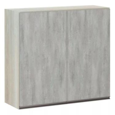 Imagem de Armário Luciane 80cm 2 portas Luci, Legno Crema/Concreto