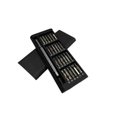 Imagem de Kit Conjunto Caixa de Ferramenta Chaves de Precisão Magnético 24 por 1 para Pequenos Reparos Manutenções Informática Smartphone Celular Relógio óculos