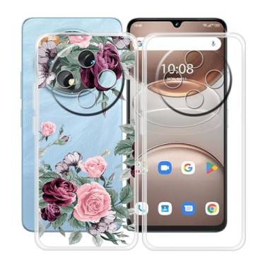 Imagem de YQINHHME Capa de celular para Umidigi G100A (6,9 polegadas), 2 pacotes de capa de silicone ultrafina, [anti-amarelamento X à prova de choque] Capa transparente de TPU macio para Umidigi G100A