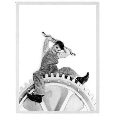 Imagem de Quadro Charlie Chaplin Tempos Modernos 45x34cm