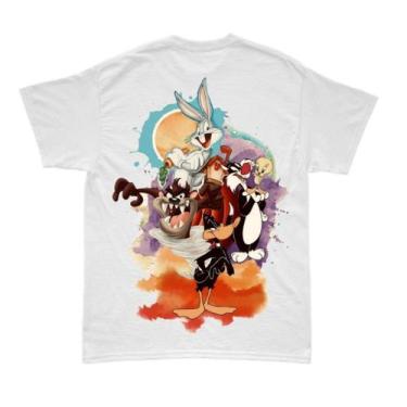 Imagem de Camiseta Oversiezed Turma do Pernalonga 100% algodão fio 30.01 costura