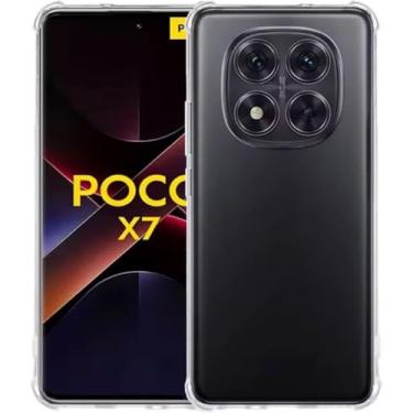 Imagem de [GL CASES] Capa Poco X7 Capinha Xiaomi Poco X7 Slim Clear Anti Impacto Reforçada Silicone Transparente Case poco x7 Flexível Anti Choque Encaixe Preciso Com Proteção Para Câmera e Tela