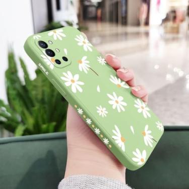Imagem de Capa de silicone líquido Daisys para OnePlus 10 10T 10R 9R 9RT 9 8T 8 7 7T Pro 5G, verde claro, para OnePlus 9R