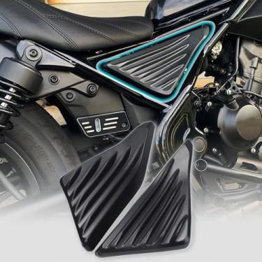Imagem de Midimttop Capa de painel lateral da moldura superior sob o assento da motocicleta carenagem do motor para Ho&n&da Rebel CMX300 CMX500 CMX 300 CMX 500 2017 2018 2019 2020 2021 2022 2023 2024