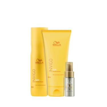 Imagem de Wella Sun Sh 250ml + Cond 200ml + Oleo Light 30ml - Wella profissional