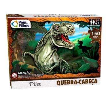 Imagem de Quebra Cabeça Dinossauro T Rex 150 Peças  2874 Pais E Filhos