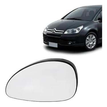 Imagem de Lente Retrovisor C4 2007 2008 2009 2010 2011 Com Placa Esquerdo