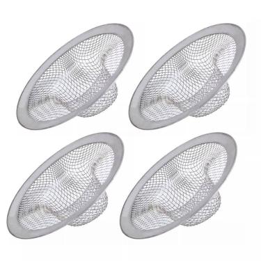 Imagem de Kit 4 Ralinho Para Pia Cozinha Tanque Inox Top 1/2 52Mm