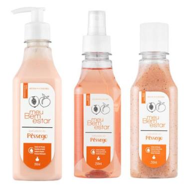Imagem de Kit meu bem estar aveludado do pessêgo hidratante 390ml, body splash 2
