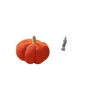 Imagem de Fenteer Almofada de Pelúcia de Abóbora de Halloween Inspirada Na Estátua de Guan Yin, Almofada Decorativa para Sofá, Decoração de Quarto E Estante