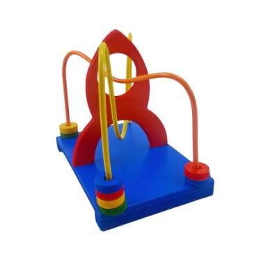 Imagem de Brinquedo Aramado Foguete Educativo Pedagógico Mdf Parcinhas Brinquedos