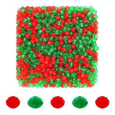 Imagem de Mandala Crafts Contas de cristal briolette de Natal de 3 mm – 1500 contas de vidro facetadas para fabricação de joias, suprimentos de contas, artesanato DIY, pulseiras, colares, brincos e contas