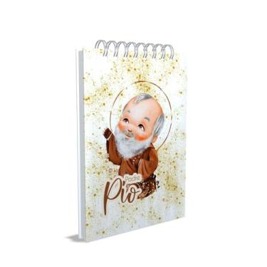 Imagem de Bloco de Anotações Católico, Padre Pio, Capa 01