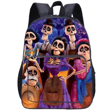 Imagem de Mochila escolar Cocos Miguels Riveras Anime para escola