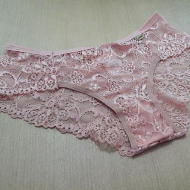 Imagem de Calcinha Aline Renda Confortável Cor:RomanceTamanho:GG - Ternura Íntim