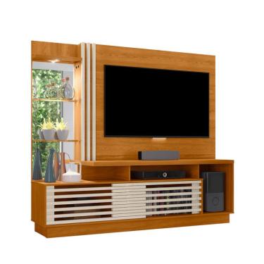 Imagem de Estante para Home Theater e TV até 60 Polegadas Frizz Cinamomo e Off White