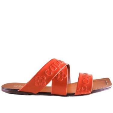 Imagem de Rasteira Feminina Capodarte 4018497 Marrom-Feminino