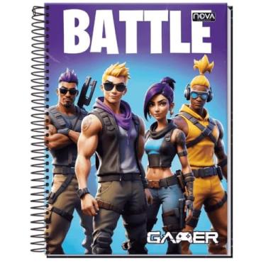 Imagem de CADERNO UNIVERSITÁRIO C/D ESPIRAL 1 MATÉRIA 80 FLS GAMER