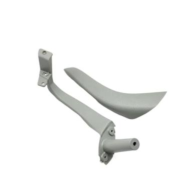 Imagem de Interior do carro frente traseira esquerda direita porta dentro puxar alça com tampa exterior painel guarnição Compatível com benz s classe w220 1998-2003(Gray-Front Right)