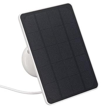 Imagem de Cosiki Carregador de Painel Solar Eficiente de 4 W para Câmera Micro USB Câmera de Segurança de Vigilância Externa Carregando Painel Solar para Eletrodomésticos (Branco)