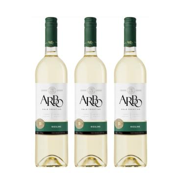 Imagem de Kit Vinho Arbo Riesling Branco Seco Casa Perini 750ml 3uni