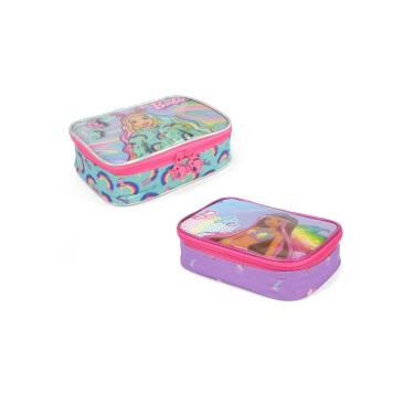 Imagem de Estojo Escolar Box 100 Pens Barbie Luxcel EI38205BB Pink