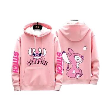 Imagem de Moletons Com Capuz Disney Stitch Para Homens E Mulheres, Conjuntos Cas