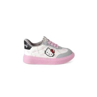 Imagem de Tênis Infantil Novopé Hello Kitty Cadarços 28/32 Multicolor-Feminino