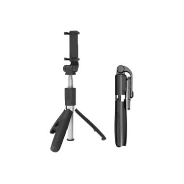 Imagem de Bastão Tripé Para Celular 360º Dobrável Pau De Selfie Bluetooth Mini Controle Remoto 3 em 1 Câmera Selfie stick para Vídeos, Fotos, Lives.