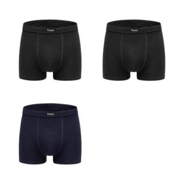 Imagem de Cuecas De Algodão Masculinas plus Size Pacote 95-220kg Alta Qualidade 