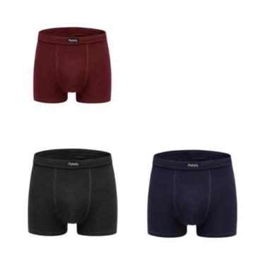 Imagem de Cuecas De Algodão Masculinas plus Size Pacote 95-220kg Alta Qualidade 