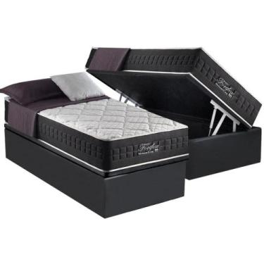 Imagem de Cama Box Baú Solteiro: Colchão Molas Anjos MasterPocket Ensacadas Fort