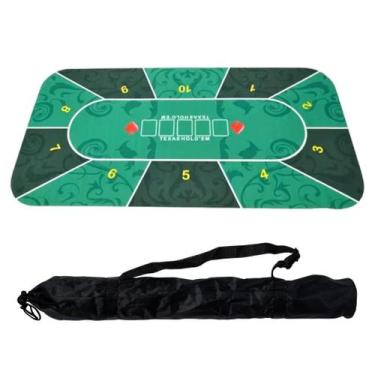 Imagem de Toalha de Mesa Poker Antiderrapante Texas Tapete de Borracha Blackjack