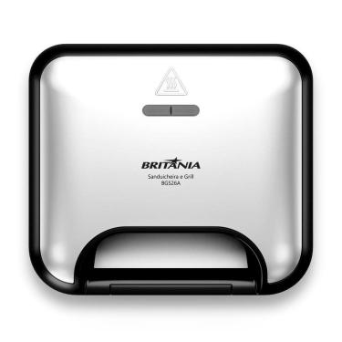 Imagem de Sanduicheira e Grill Britania Inox Ceramica Redstone