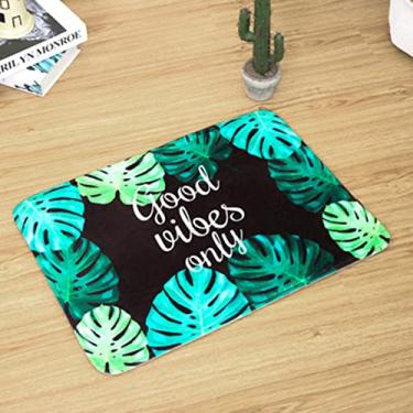 Imagem de Tapetes de banheiro, tapete de banho de espuma de memória de veludo, tapetes de banho antiderrapantes, lavagem à máquina, seca rapidamente, tapetes de banho de pelúcia ultra macios para banheiro, 40 x 60 cm