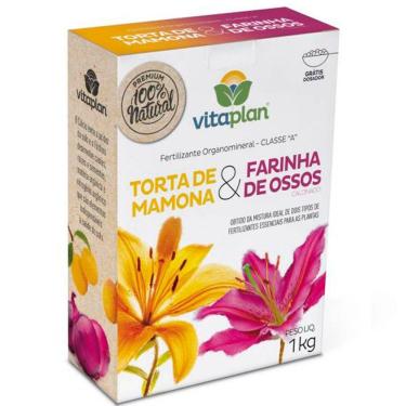 Imagem de Caixa Fertilizante Orgânico Vitaplan Torta Vegetal de Mamona + Farinha de Ossos