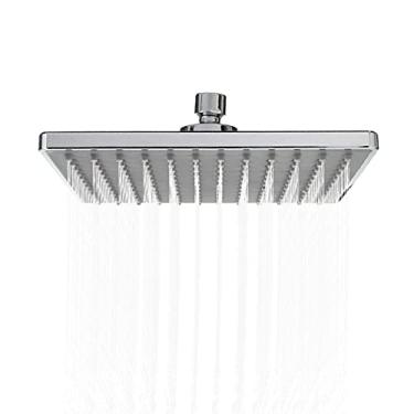 Imagem de Tingpai Chuveiro de chuva de 8 polegadas G1 / 2 eça de chuveiro de alta pressão ajustável eça de chuveiro do banheiro Sp y Showerhead Polished Chrome Ba in Shower Substituição