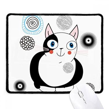 Imagem de Mousepad Animal Cute Fat Cat Smile Tapete de borracha para jogos
