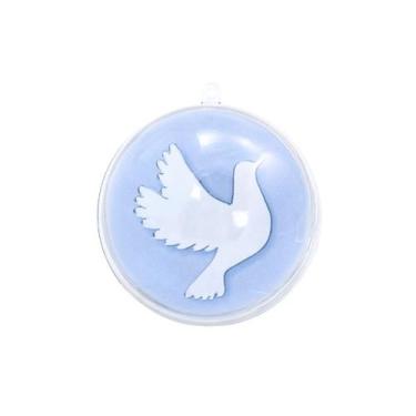 Imagem de Esfera Redonda Acrílica 5cm Com Espírito Santo Fé Decoração - Pacote C