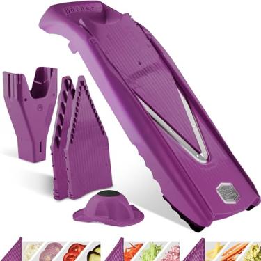 Imagem de Börner V5 PowerLine Mandoline Slicer Starter Set (6 peças) • Cortador em V para frutas e legumes + protetor de segurança + inserções Julienne + caixa • 4 espessuras de corte • Conjunto de fatiadores