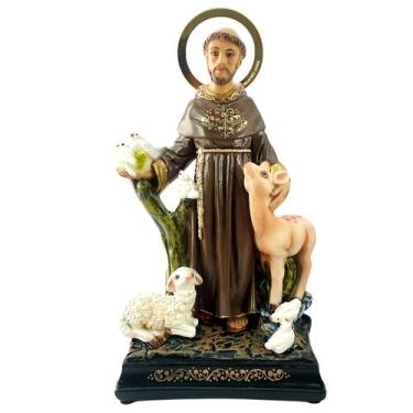Imagem de São Francisco com Animais 25cm - Artesanato Costa
