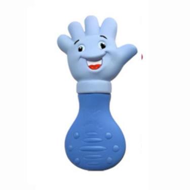 Imagem de Mordedor bebe maozinha mão silicone macio vila toy Azul