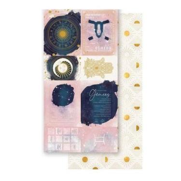 Imagem de Papel Scrapbook Signo Gêmeos Sdh-003 15x29,5cm Litoarte