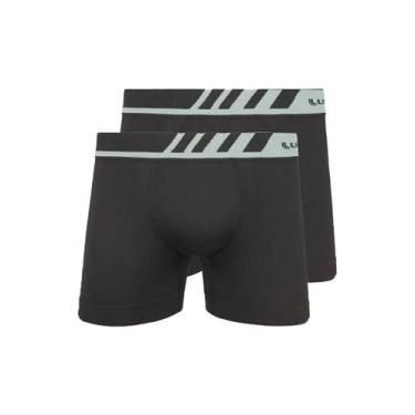Imagem de Kit com 2 Cuecas Boxer Lupo 671-002, Cinza, XG